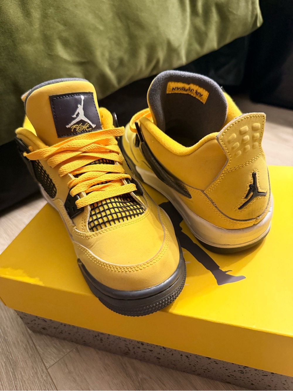 Air Jordan 4 Retro Lightning 2021 GS Yellow 6Y 408452-700